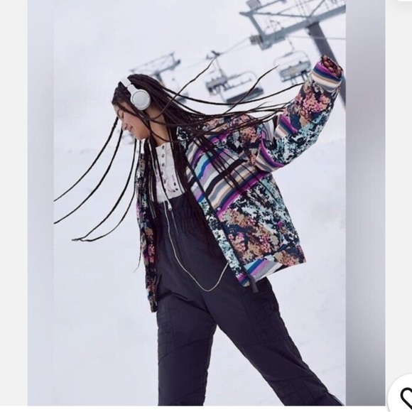 NWT FP Movement Women's Bunny Slope Printed Puffer Jacket - Picture 1 of 10